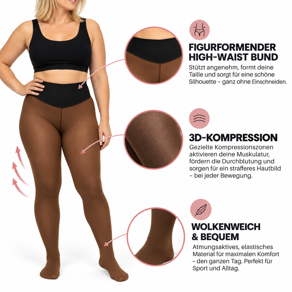 Winter Kompressionsstrumpfhose